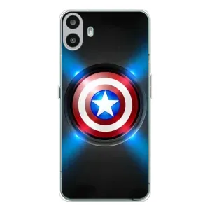 Чехол с Щитом Капитана Америки на Nothing CMF Phone 1 (Яркий Щит Капитана)