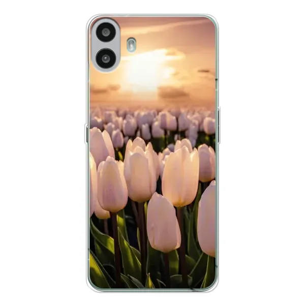 Чехол с рисунком «Закат с цветами» для Nothing CMF Phone 1 Чехол с рисунком «Закат с цветами» для Nothing CMF Phone 1