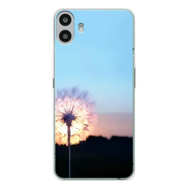Чехол с рисунком «Закат с одуванчиком» для Nothing CMF Phone 1 Чехол с рисунком «Закат с одуванчиком» для Nothing CMF Phone 1