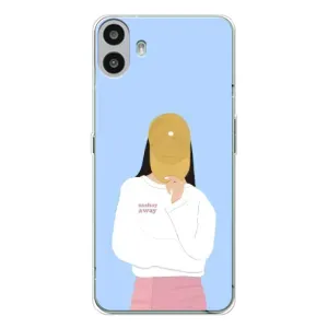 Силиконовый Чехол на Nothing CMF Phone 1 с картинкой Стильных Девушек (Желтая кепка)