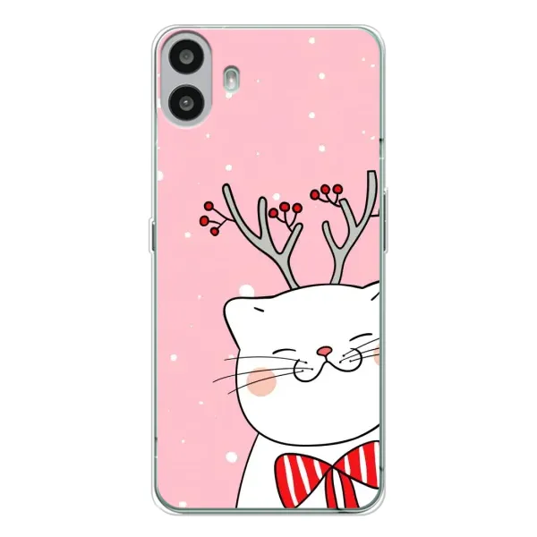 Чехол с рисунком «Зимний кот» для Nothing CMF Phone 1 Чехол с рисунком «Зимний кот» для Nothing CMF Phone 1