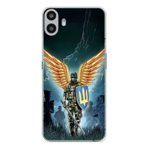 Патриотический Чехол для Nothing CMF Phone 1 (ЗСУ з крильями)