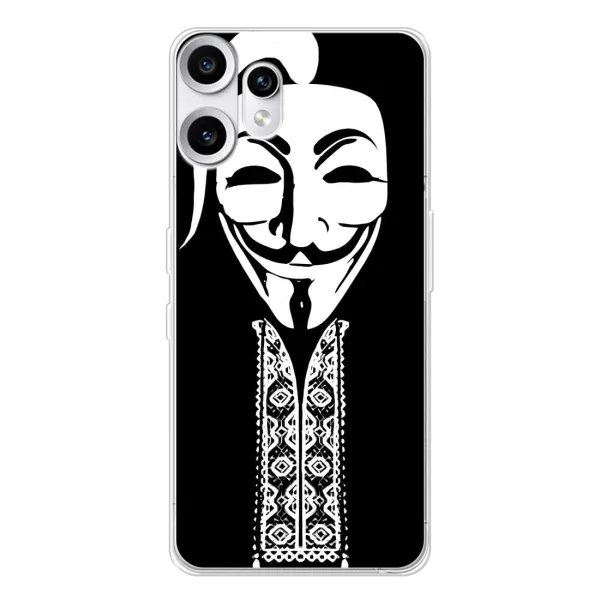 Чехол с рисунком «Анонимус» для Nothing CMF Phone 2 Pro Чехол с рисунком «Анонимус» для Nothing CMF Phone 2 Pro