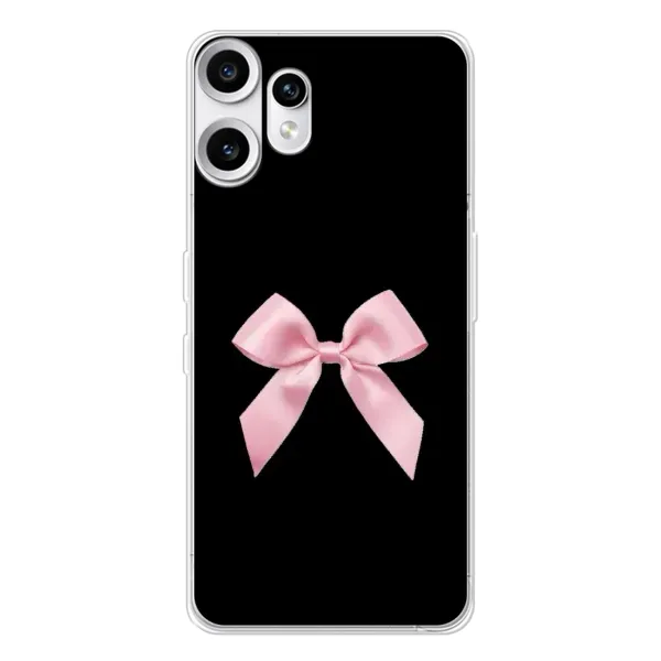 Чехол с рисунком «Бант на черном» для Nothing CMF Phone 2 Pro Чехол с рисунком «Бант на черном» для Nothing CMF Phone 2 Pro