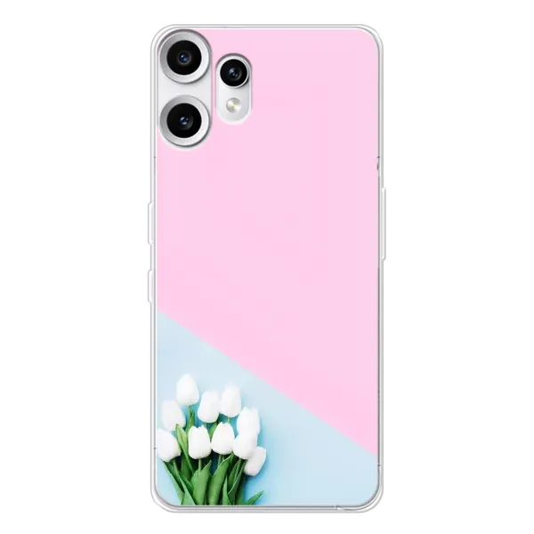 Чехол с рисунком «Белые тюльпаны» для Nothing CMF Phone 2 Pro Чехол с рисунком «Белые тюльпаны» для Nothing CMF Phone 2 Pro
