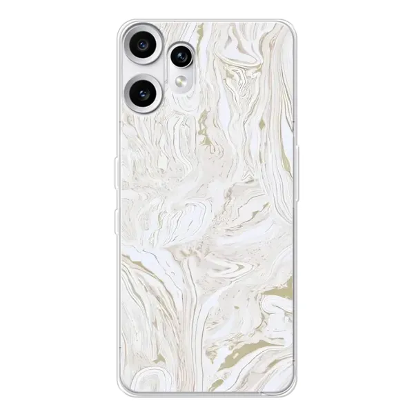 Чехол с рисунком «белый мрамор» для Nothing CMF Phone 2 Pro Чехол с рисунком «белый мрамор» для Nothing CMF Phone 2 Pro