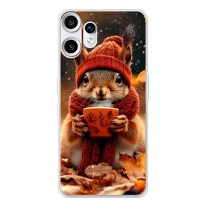 Друкований чохол 'Звірята з кавою' для Nothing CMF Phone 2 Pro (Білка з кавою)