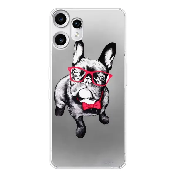 Чехол с рисунком «Бульдог в очках» для Nothing CMF Phone 2 Pro Чехол с рисунком «Бульдог в очках» для Nothing CMF Phone 2 Pro