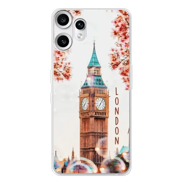 Чехол с рисунком «Часы Лондон» для Nothing CMF Phone 2 Pro Чехол с рисунком «Часы Лондон» для Nothing CMF Phone 2 Pro