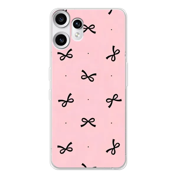 Чехол с рисунком «Черные бантики» для Nothing CMF Phone 2 Pro Чехол с рисунком «Черные бантики» для Nothing CMF Phone 2 Pro