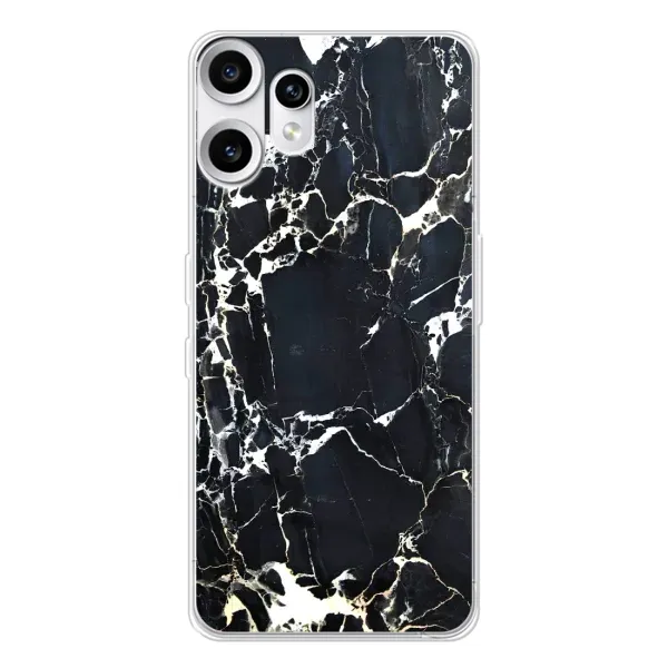 Чехол с рисунком «Чёрный мрамор» для Nothing CMF Phone 2 Pro Чехол с рисунком «Чёрный мрамор» для Nothing CMF Phone 2 Pro