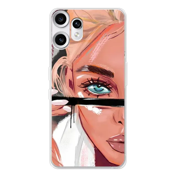 Чехол с рисунком «Девушка и ресницы» для Nothing CMF Phone 2 Pro Чехол с рисунком «Девушка и ресницы» для Nothing CMF Phone 2 Pro