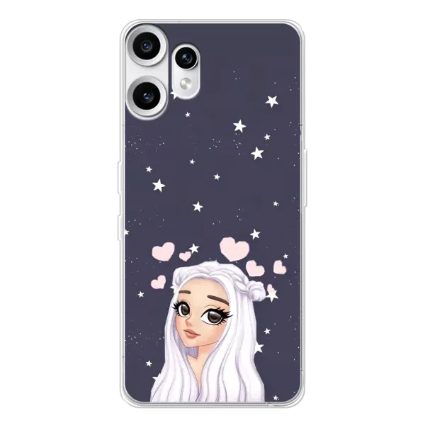 Чехол с рисунком «Девушка и сердечки» для Nothing CMF Phone 2 Pro Чехол с рисунком «Девушка и сердечки» для Nothing CMF Phone 2 Pro