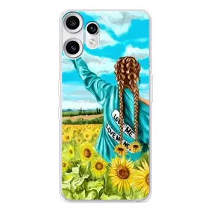 Чехол Стильные девушки на Nothing CMF Phone 2 Pro (Девушка на поле)