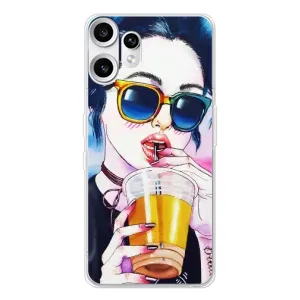 Чехол с картинкой Модные Девчонки Nothing CMF Phone 2 Pro (Девушка с коктейлем)