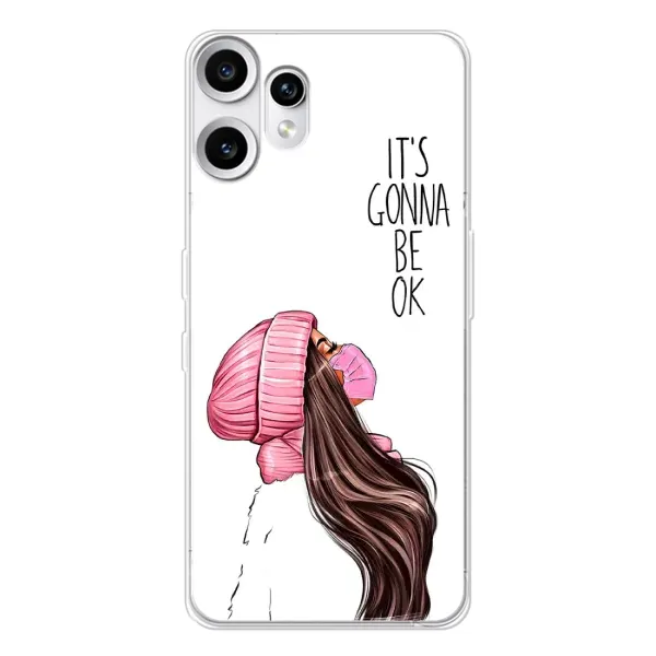 Чехол с рисунком «Девушка в маске» для Nothing CMF Phone 2 Pro Чехол с рисунком «Девушка в маске» для Nothing CMF Phone 2 Pro