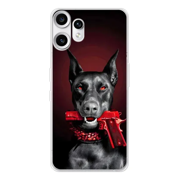 Чехол с рисунком «Доберман злой» для Nothing CMF Phone 2 Pro Чехол с рисунком «Доберман злой» для Nothing CMF Phone 2 Pro