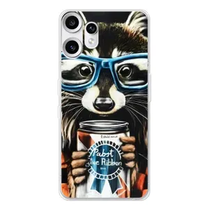 Силиконовый Чехол с Енотами на Nothing CMF Phone 2 Pro (Енот в очках)