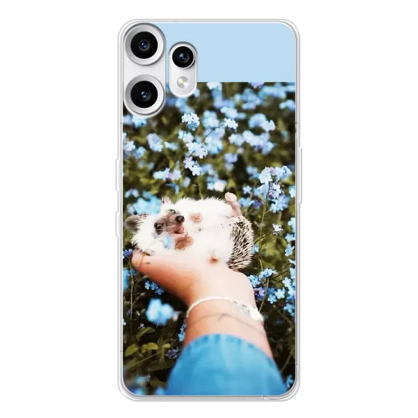 Чехол с рисунком «Ежик на руках» для Nothing CMF Phone 2 Pro