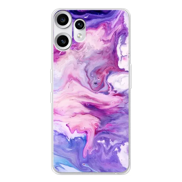Чехол с рисунком «Фиолетовый мрамор» для Nothing CMF Phone 2 Pro Чехол с рисунком «Фиолетовый мрамор» для Nothing CMF Phone 2 Pro