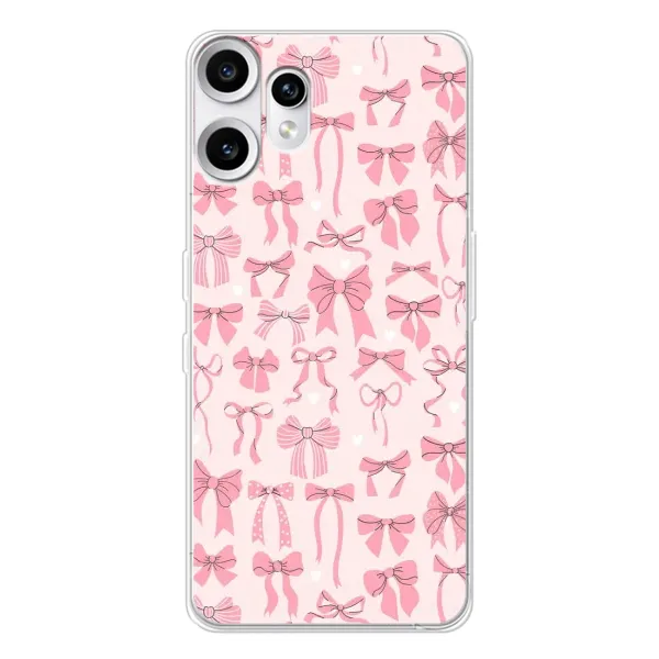 Чехол с рисунком «Фон бантики» для Nothing CMF Phone 2 Pro Чехол с рисунком «Фон бантики» для Nothing CMF Phone 2 Pro