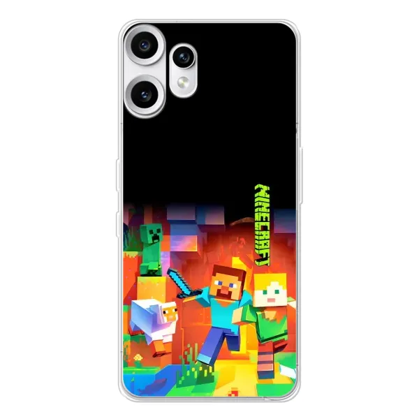 Чехол с рисунком «Герой Майнкрафт» для Nothing CMF Phone 2 Pro Чехол с рисунком «Герой Майнкрафт» для Nothing CMF Phone 2 Pro