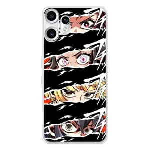 Силиконовые чехлы с глазами Anime для Нотинг ЦМФ Фон 2 Про (Глаза на чорном)