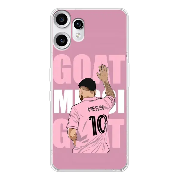 Чехол с рисунком «GOAT MESSI» для Nothing CMF Phone 2 Pro Чехол с рисунком «GOAT MESSI» для Nothing CMF Phone 2 Pro