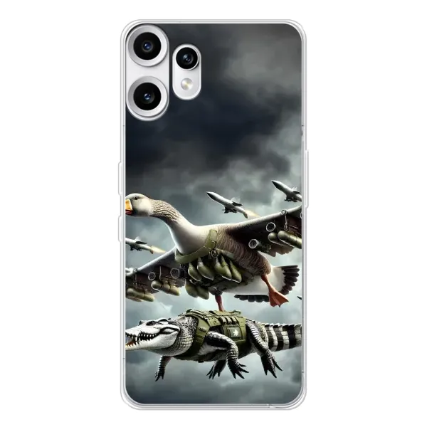 Чехол с рисунком «Гусини и крокодило» для Nothing CMF Phone 2 Pro Чехол с рисунком «Гусини и крокодило» для Nothing CMF Phone 2 Pro