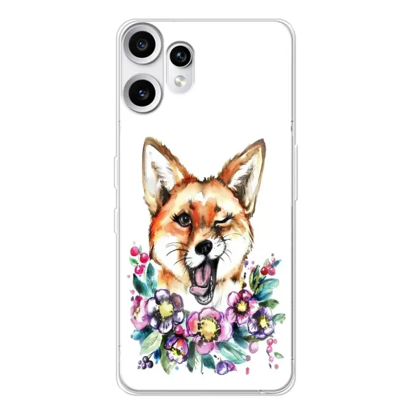 Чехол с рисунком «Хитрая лиса» для Nothing CMF Phone 2 Pro Чехол с рисунком «Хитрая лиса» для Nothing CMF Phone 2 Pro