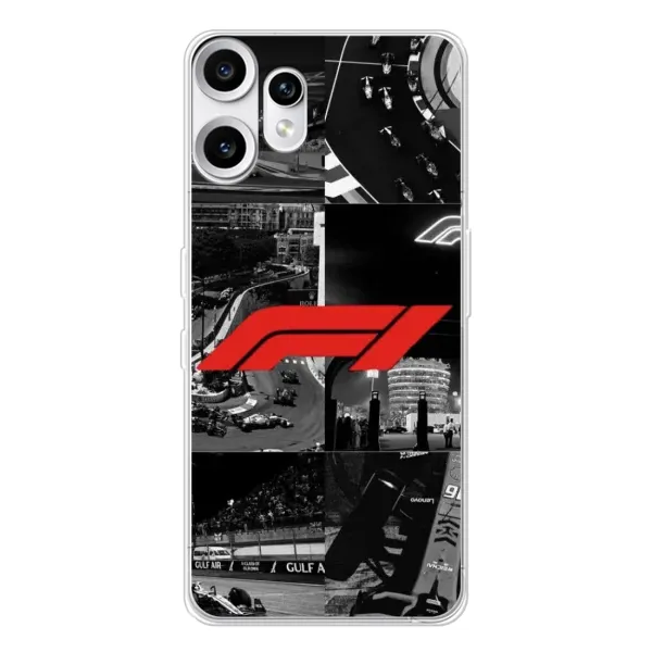 Чехол с рисунком «Коллаж Формула 1» для Nothing CMF Phone 2 Pro Чехол с рисунком «Коллаж Формула 1» для Nothing CMF Phone 2 Pro