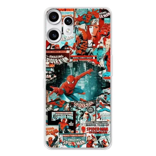 Чехол с рисунком «Комиксы Человек Паук» для Nothing CMF Phone 2 Pro Чехол с рисунком «Комиксы Человек Паук» для Nothing CMF Phone 2 Pro