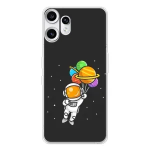 Силіконовый Чохол з принтом "Космонавти" на Nothing CMF Phone 2 Pro (Космонавт з кульками)
