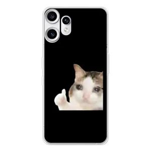 Бампер с принтом Мемы для Nothing CMF Phone 2 Pro (Кот в слезах)