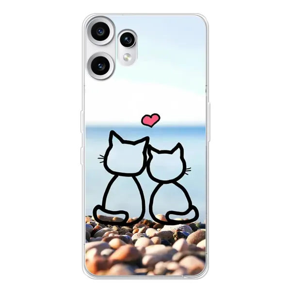 Чехол с рисунком «Котейки» для Nothing CMF Phone 2 Pro Чехол с рисунком «Котейки» для Nothing CMF Phone 2 Pro