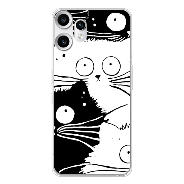 Чехол с рисунком «КОТИКИ» для Nothing CMF Phone 2 Pro Чехол с рисунком «КОТИКИ» для Nothing CMF Phone 2 Pro