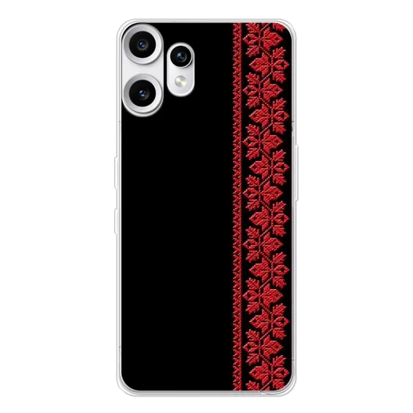 Чехол с рисунком «Красная Вышиванка» для Nothing CMF Phone 2 Pro Чехол с рисунком «Красная Вышиванка» для Nothing CMF Phone 2 Pro