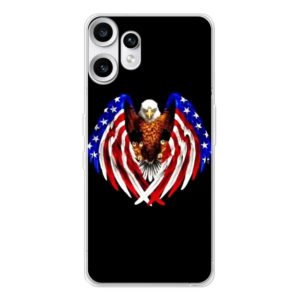 Чехол с рисунком «Крылья США» для Nothing CMF Phone 2 Pro Чехол с рисунком «Крылья США» для Nothing CMF Phone 2 Pro