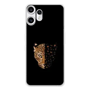 Чохол з леопардовим принтом на Nothing CMF Phone 2 Pro (Леопард на чорному)