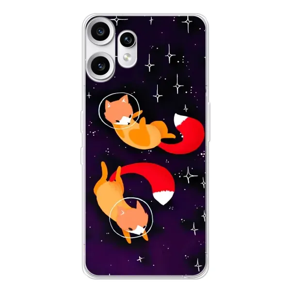 Чехол с рисунком «Лисы» для Nothing CMF Phone 2 Pro Чехол с рисунком «Лисы» для Nothing CMF Phone 2 Pro