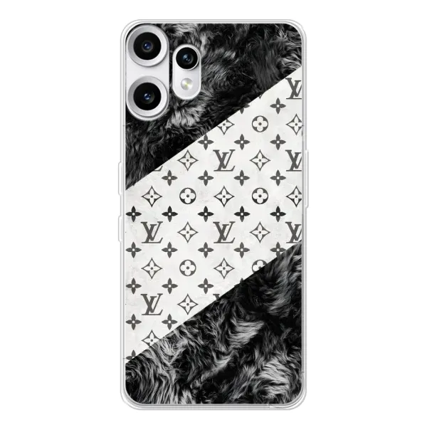 Чехол с рисунком «LV на белом» для Nothing CMF Phone 2 Pro Чехол с рисунком «LV на белом» для Nothing CMF Phone 2 Pro