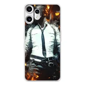 Силиконовый чехол с картинкой "Герой Pubg" на Nothing CMF Phone 2 Pro (Man Пубг)