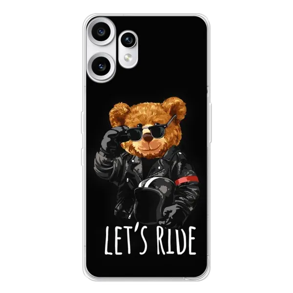 Чехол с рисунком «Модный Мишка» для Nothing CMF Phone 2 Pro