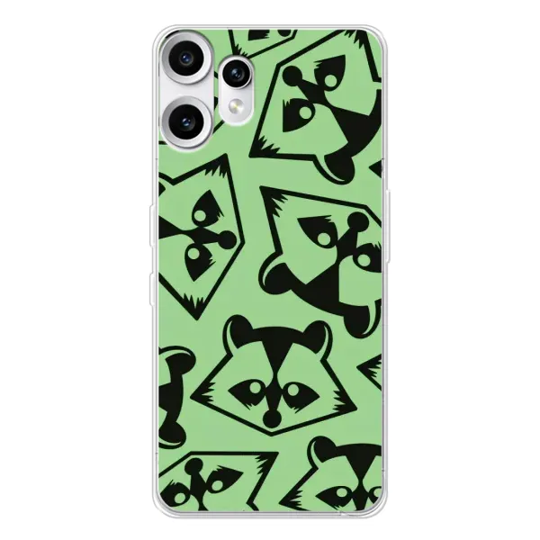 Чехол с рисунком «Мордочки Енота» для Nothing CMF Phone 2 Pro Чехол с рисунком «Мордочки Енота» для Nothing CMF Phone 2 Pro