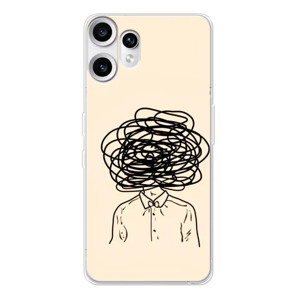 Чехол с рисунком «Мысли» для Nothing CMF Phone 2 Pro Чехол с рисунком «Мысли» для Nothing CMF Phone 2 Pro
