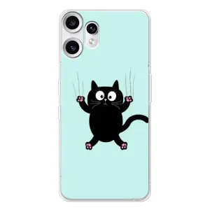 Силиконовый чехол с котиком для Nothing CMF Phone 2 Pro (Падающий кот)