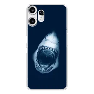 Силіконовий бампер з картинкою звірів для Nothing CMF Phone 2 Pro (Пащу Акули)