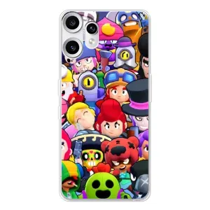 Силиконовый Чехол на Nothing CMF Phone 2 Pro с картинкой Brawl Stars (Персонажи)