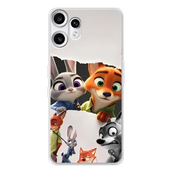 Чехол с рисунком «Персонажи Зоо» для Nothing CMF Phone 2 Pro Чехол с рисунком «Персонажи Зоо» для Nothing CMF Phone 2 Pro