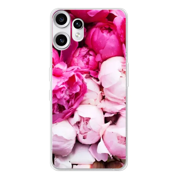 Чехол с рисунком «Пионы» для Nothing CMF Phone 2 Pro Чехол с рисунком «Пионы» для Nothing CMF Phone 2 Pro